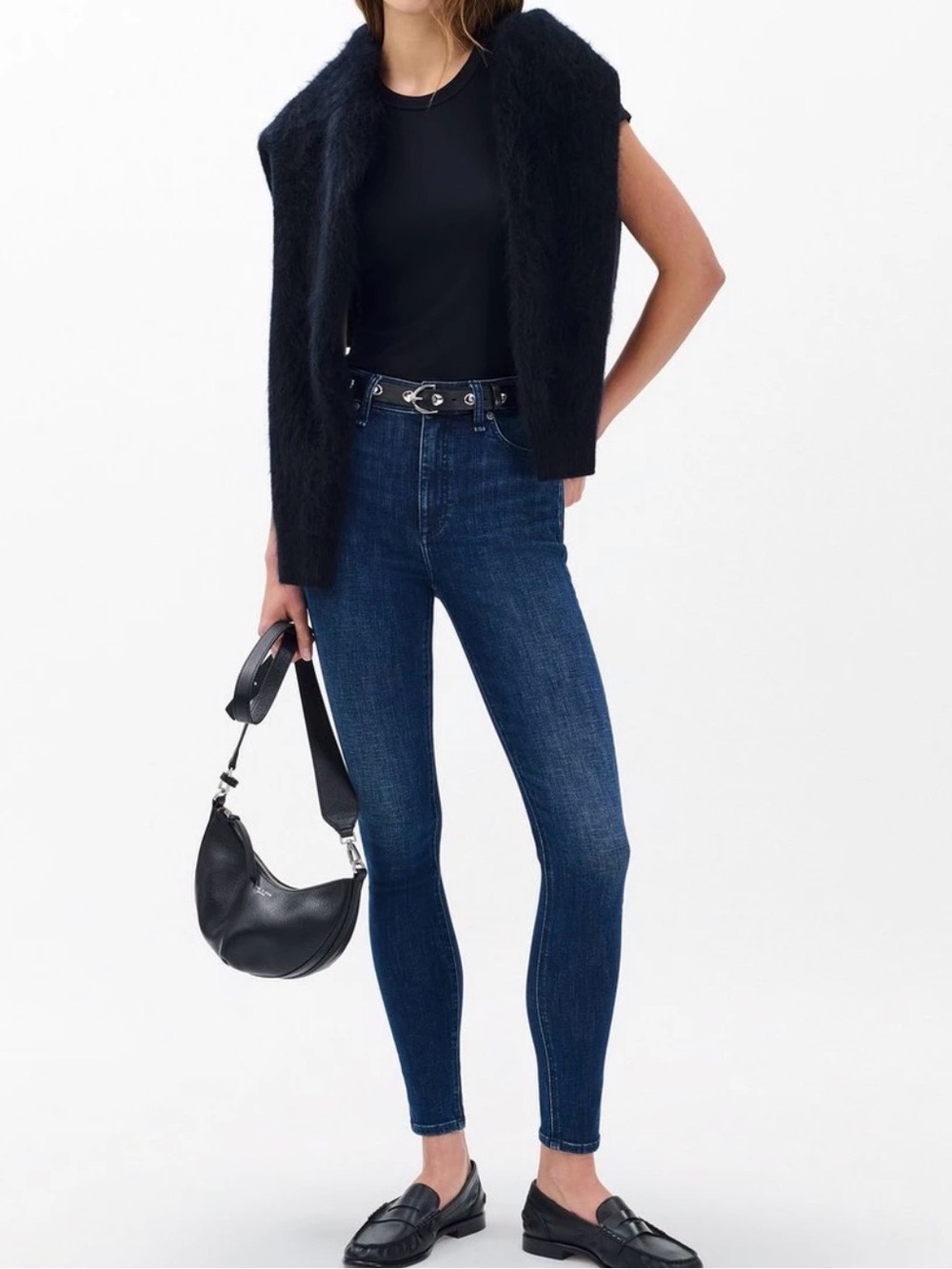 rag & bone Nina High rise Skinny Dark Blue jeans